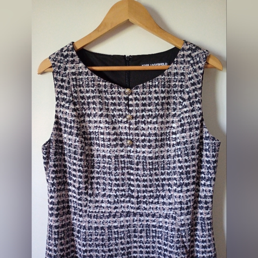 Karl Lagerfeld Sleeveless Dress Size 14 - Picture 2 of 11
